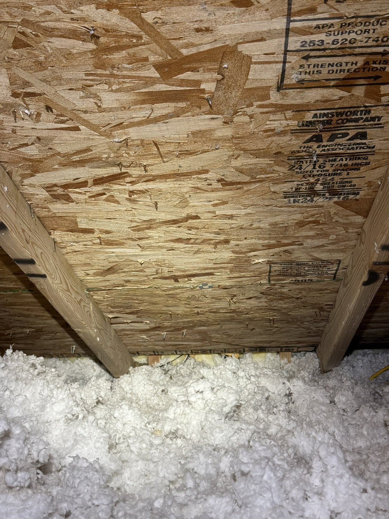 Attic remediation after, area 1