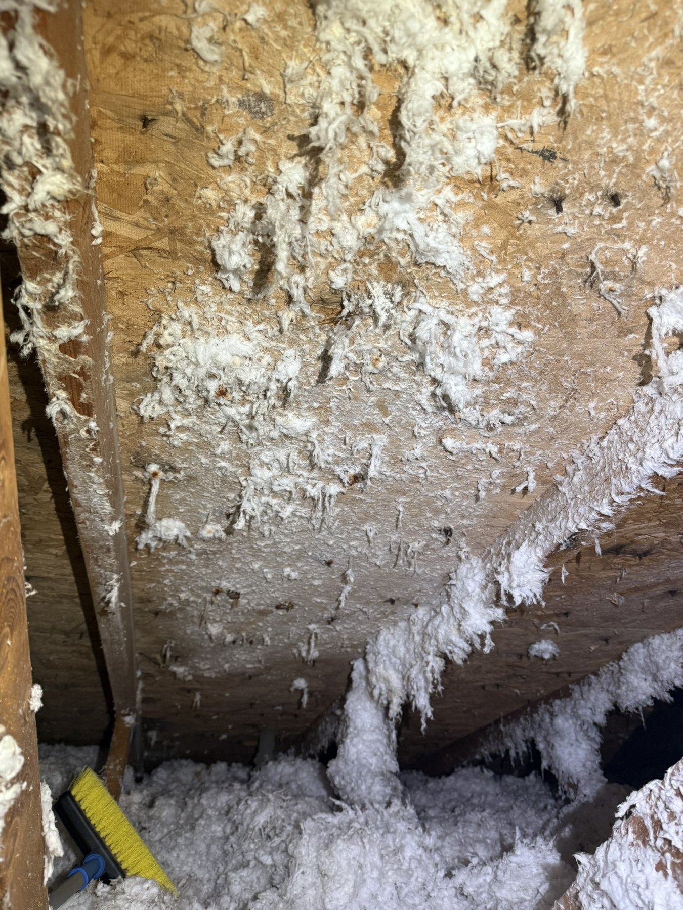 Attic remediation before, area 2