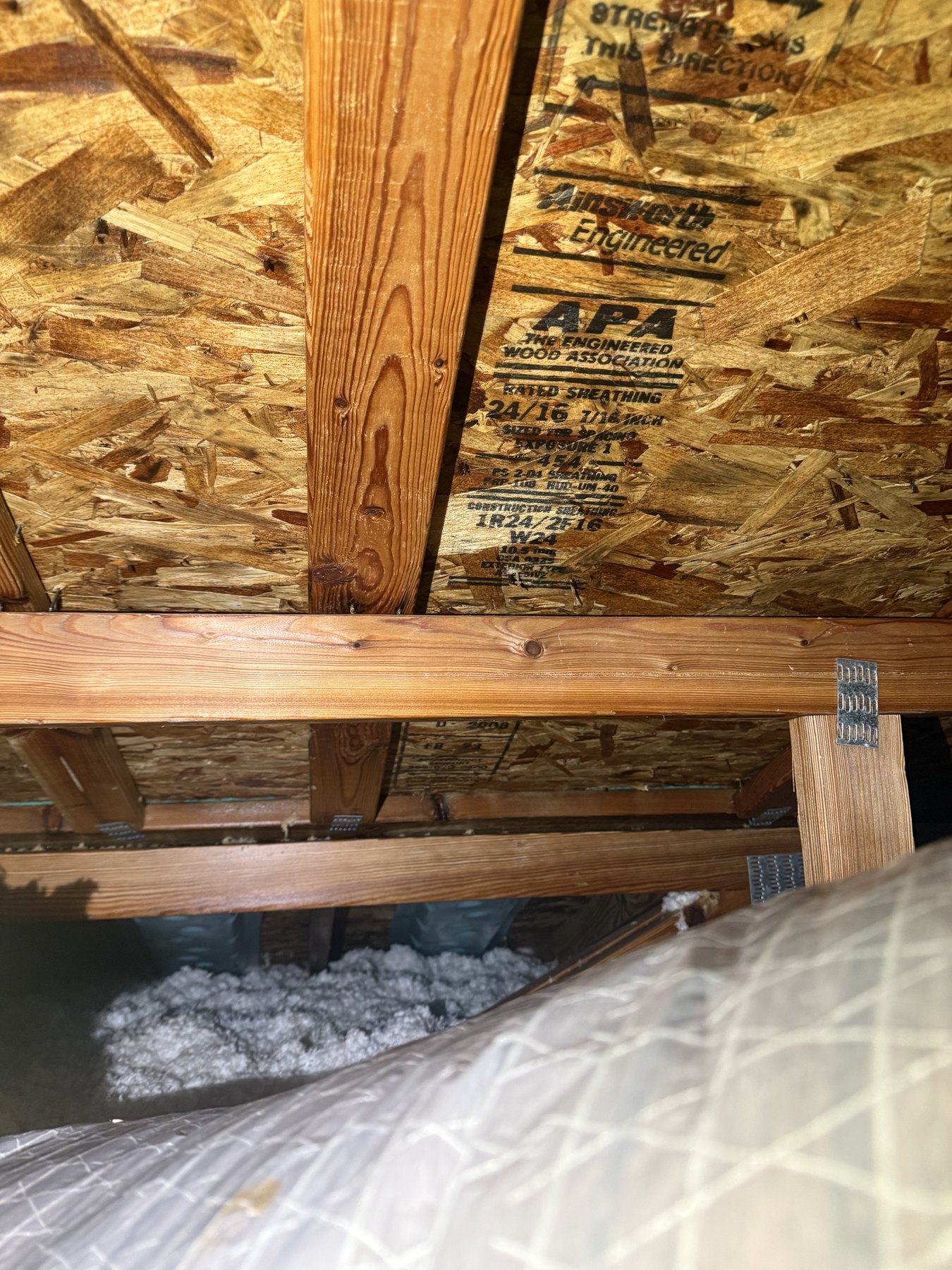 Attic remediation after, area 1